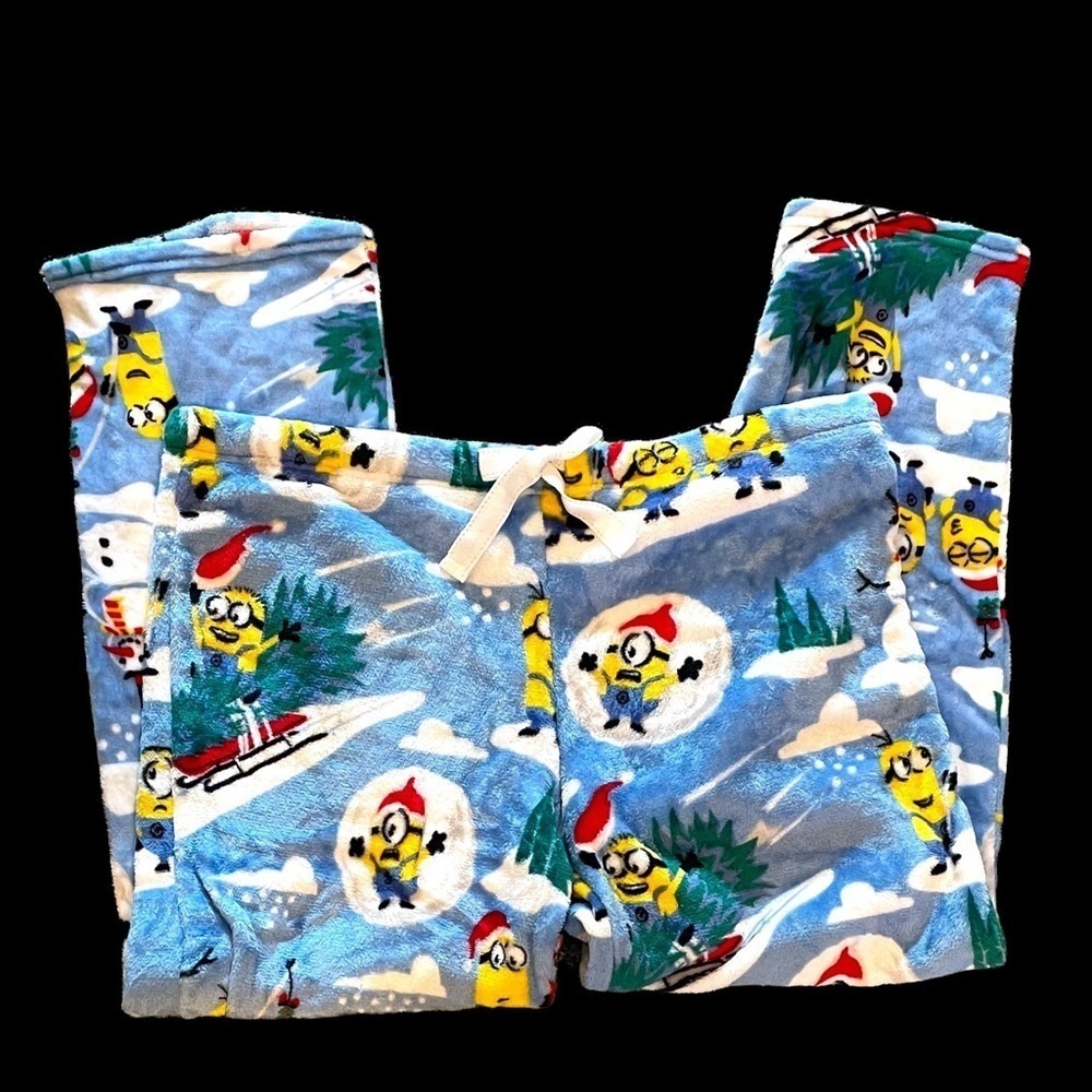 Despicable Me Holiday Plush Fleece Elastic/Drawstring Waist PJ Pants XL(16-18)